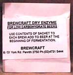 Dry Beer Enzyme