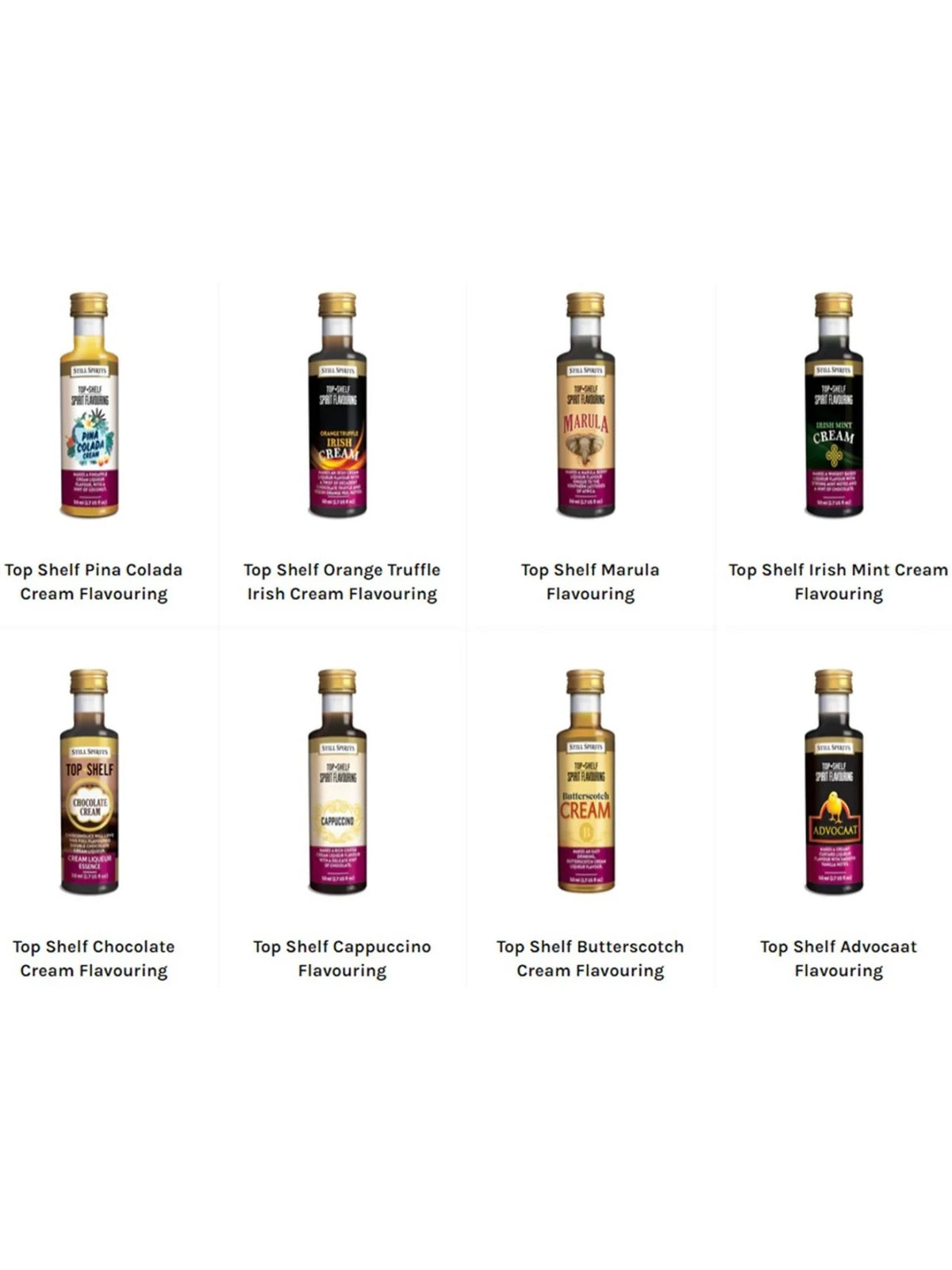 Top Shelf CREAM Liqueurs