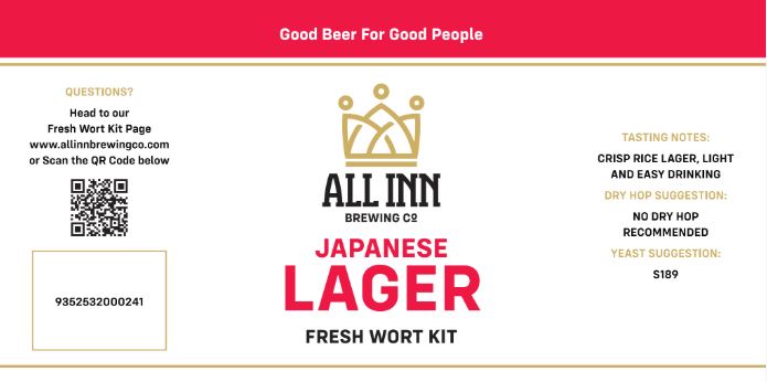 Japanese Lager – All Inn Brewing