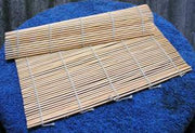 Bamboo cheese draining mat allowing the whey to drain from the curds when making Camembert and Brie