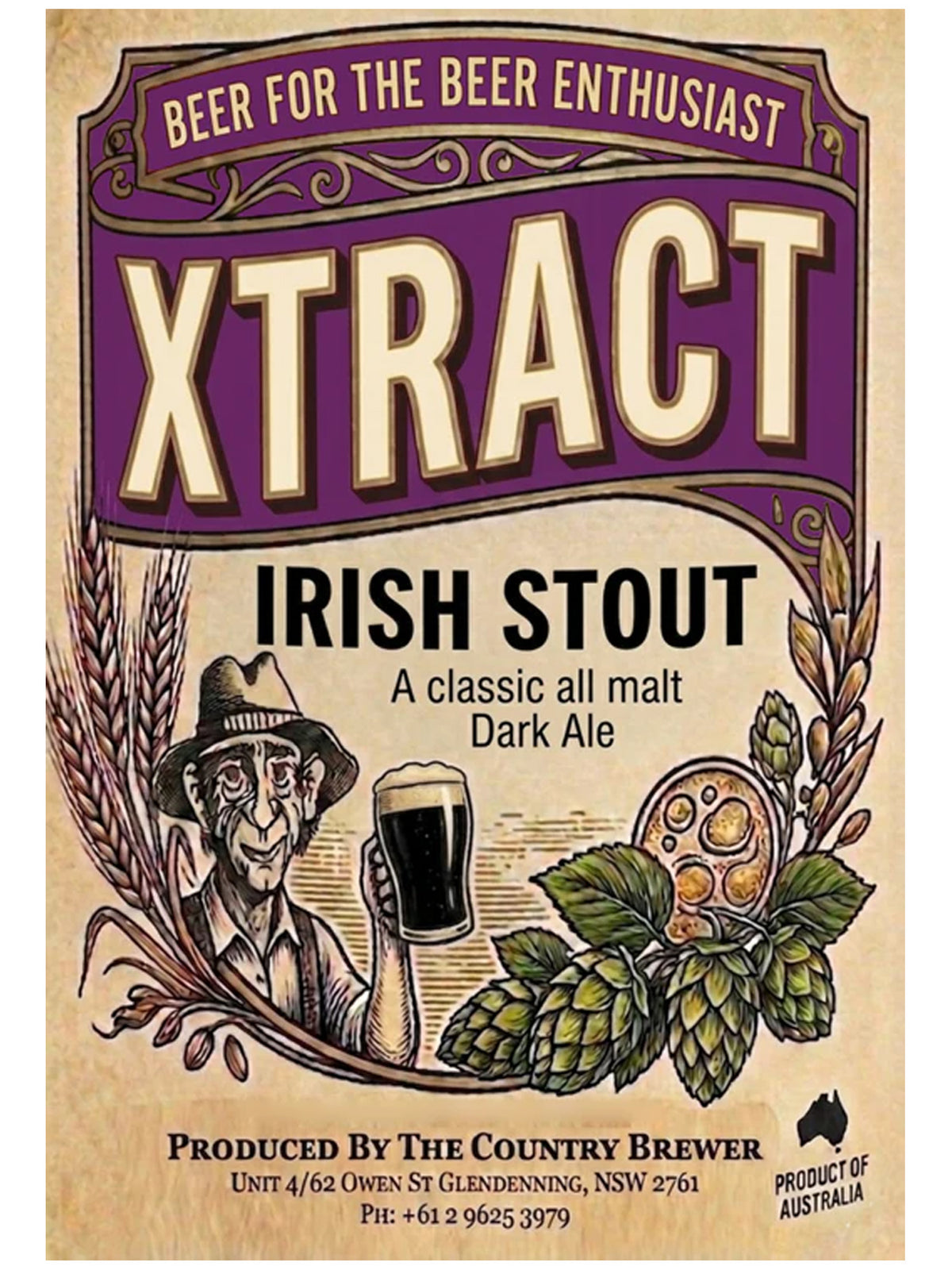 Xtract Irish Stout - 3kg **NEW POUCHES**