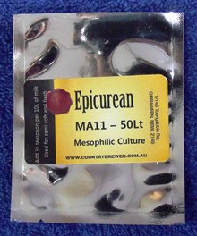 MA11 is Mesophilic homofermentative culture primarily used in the production of cheeses with a closed texture such as Cheddar, Feta and Cottage cheese.