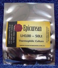 LH100 is a Thermophilic Culture used in combination with other cultures to reduce bitterness and add a "nutty" flavour to such cheeses as Emmental, Cheddar, Parmesan, Romano, Provolone, and Mozzarella.